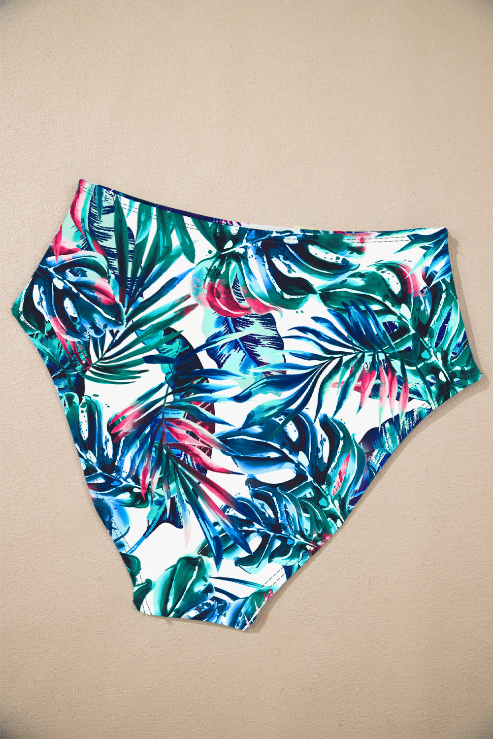 Mineral Red Drawstring Tummy Control Mix-and-match 2pcs Tankini Swimsuit